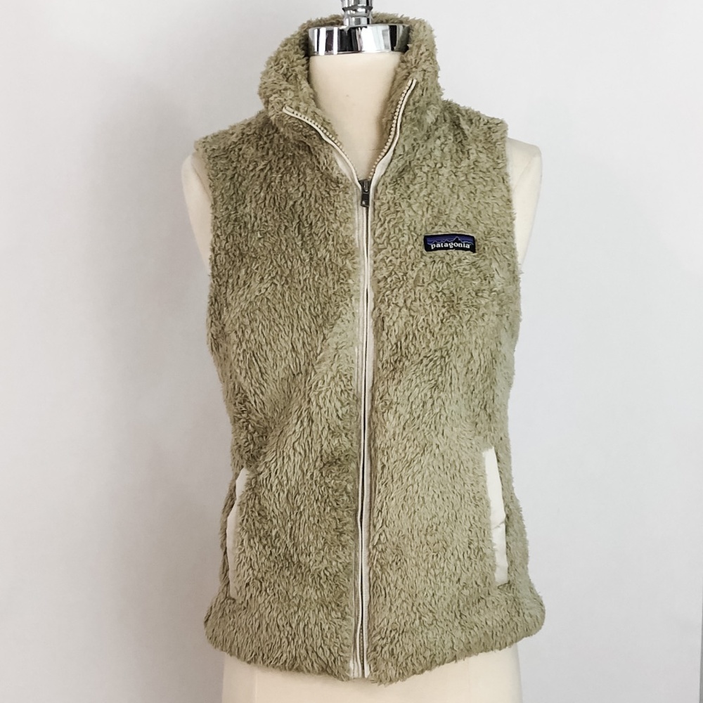 Patagonia Los Gatos Vest Size S Full Zip Khaki Small